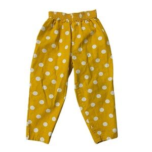 Vintage Collection Cherie Toddler Polka-Dot Pants - Mustard Yellow, Size 4T